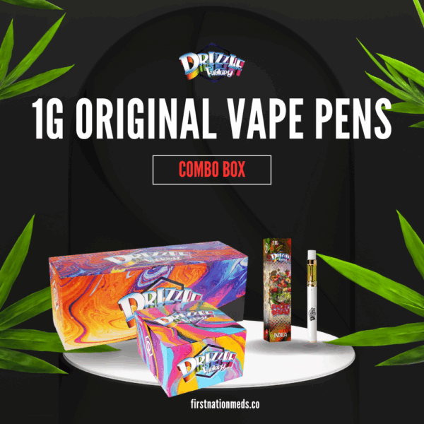 Drizzle Factory 1g Original THC Distillate Vape Combo Box