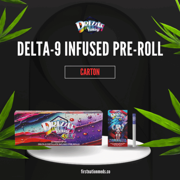 Delta-9 Infused Drizzle Factory Slims Craft Pre-Rolls - Carton