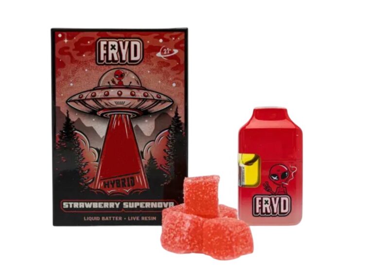 FRYD Dual pack 2g Vape Pen + 25mg Gummies